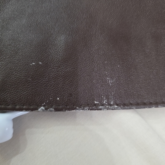 Wilsons Womens Leather Jacket Sz XL Y2K Style BROWN w/ Teal Liner - Picture 14 of 15